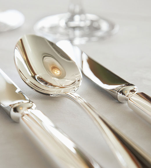 modern cutlery of contemporary trendy design