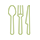 spoon fork knife icon custom flatware